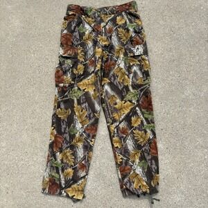 Master Sportsman Camo Cargo Pants Outdoor Hunting Hiking‎ Drawstring Size M